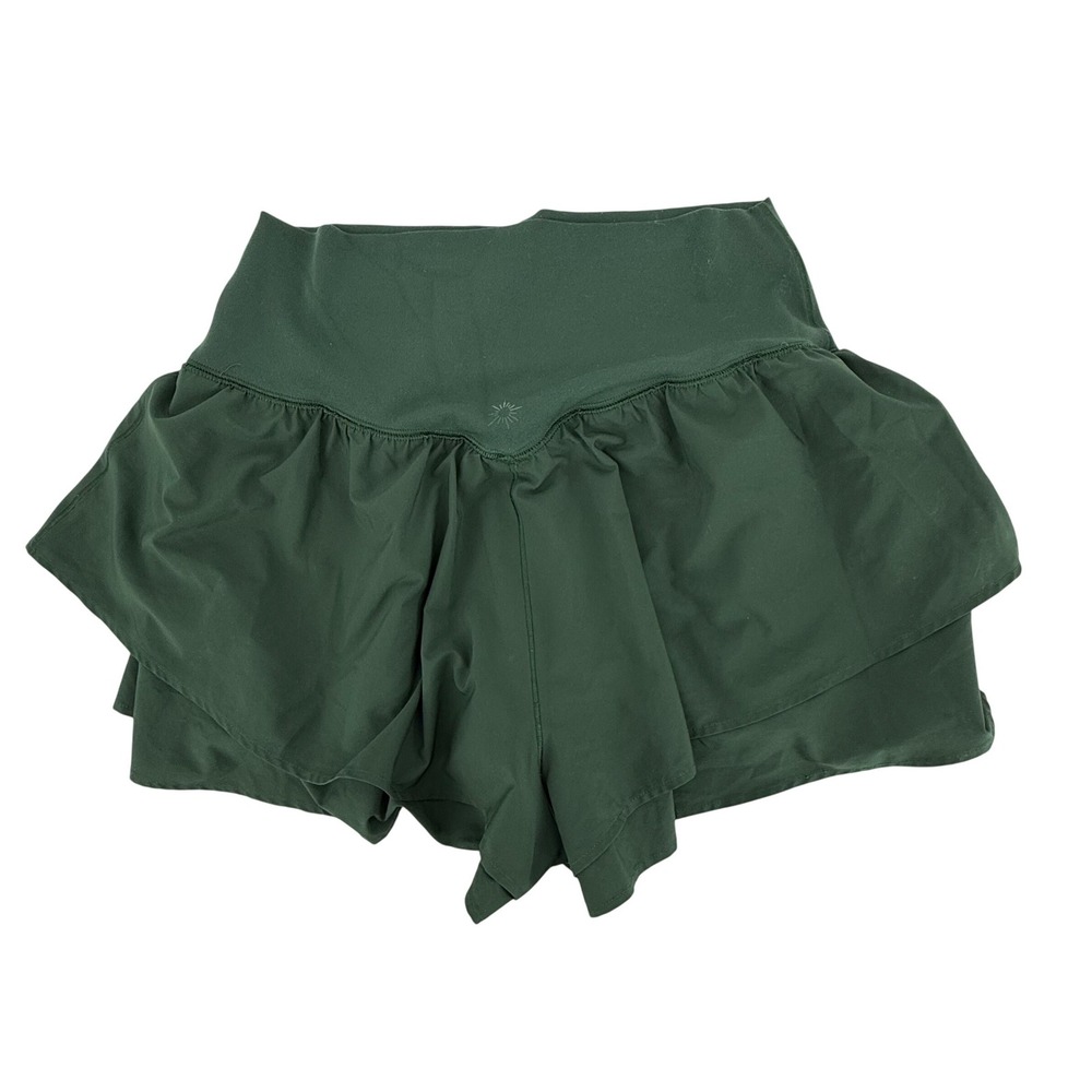 OFFLINE by Aerie Real Me Skort Womens Medium Green Excellent Ruffle Athletic - Picture 2 of 4